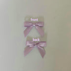 50pcs 1-1/2" Lavender Satin Ribbon Bows with Twist Ties Mini Ribbon Bows for Candy Partiy Decoration Gift Packing&Wrapping Accessoried(Lavender)