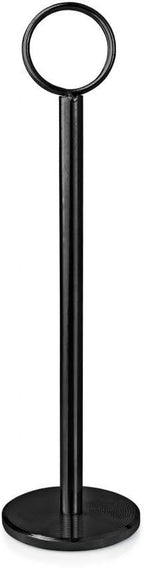 New Star Foodservice 27686 Ring Clip Table Number Card Holders, w/Number Cards, 1 to 25, Set of 12, 8-Inch, Black Stand