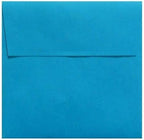 LUXPaper Square Invitation Envelopes | Peel & Press | 5" x 5" | Pool Blue | 80lb. Text | 50 Qty