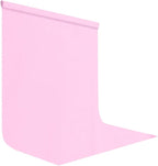 8x10FT Pink Screen Backdrop Background for Photography, Polyester Photo Backdrop for Photoshoot, Party, Video
