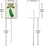 Eveokoki Aluminum Seed & Plant Labels - Plant Markes for Seedlings-Plant Tags for Pots - Garden Signs for Vegetable - Durable Markers for Plants Outdoor Waterproof - Garden Decor for Farmhouse