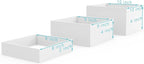 Buffet Risers, Food Risers for Buffet Table, Display Stand Shelf for Catering Dessert Collectibles Jewelry Figures Show, Acrylic Cube Display Nesting Risers with Hollow Bottoms,8,9,10", 3Pcs