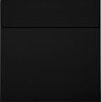 LUXPaper Square Invitation Envelopes | Peel & Press | 6 1/2" x 6 1/2" | Midnight Black | 80lb. Text | 50 Qty