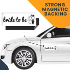 Magnet Me Up Bride to Be Magnet Decal, 3x8 Inches Heavy Duty Automotive Magnet for Car Truck SUV