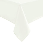 Hiasan Ivory Tablecloth for Square Tables - Waterproof and Spillproof Washable Fabric Table Cloth for Dining Room Kitchen Party, 70 x 70 Inch