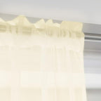 Window Light Yellow Sheer Curtains 48 Inches Width 72 Inches Long 2 Panels Sheer Curtain Clear Curtains Basic Rod Pocket Panel for Home Living Room Bedroom Kids Room Yard Patio Parlor Sliding