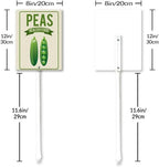 Eveokoki Aluminum Seed & Plant Labels - Plant Markes for Seedlings-Plant Tags for Pots - Garden Signs for Vegetable - Durable Markers for Plants Outdoor Waterproof - Garden Decor for Farmhouse