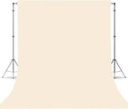 Cream Photography Backdrop for Photoshoot, Photo Backdrop Curtain, Perfect Cream Backdrops for Party Portrait Photoshoots Video Studio 10FTx20FT