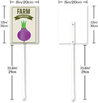 Eveokoki Aluminum Seed & Plant Labels - Plant Markes for Seedlings-Plant Tags for Pots - Garden Signs for Vegetable - Durable Markers for Plants Outdoor Waterproof - Garden Decor for Farmhouse
