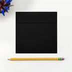 LUXPaper Square Invitation Envelopes | Peel & Press | 5" x 5" | Midnight Black | 80lb. Text | 50 Qty