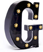 Foaky Black LED Marquee Number Lights Sign Light Up Marquee Number Lights Sign for Night Light Wedding Birthday Party Battery Powered Christmas Lamp Home Bar Decoration