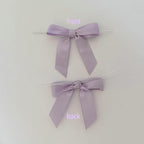 50pcs 2-1/2" Lavender Satin Ribbon Bows with Twist Ties Mini Ribbon Bows for Candy Partiy Decoration Gift Packing&Wrapping Accessoried(Lavender)