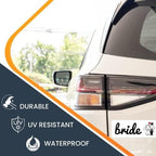 Magnet Me Up Bride Magnet Decal, 3x8 Inches Heavy Duty Automotive Magnet for Car Truck SUV