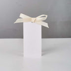 60pcs Wedding Banquet Place Cards for Table Setting.Name Table Cards .Name Cards with Off White Ribbons. Can be Used for Wedding Banquet Table Decoration and Present Tags for Parties (Beige)