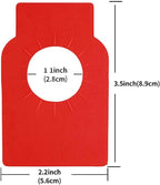 100 PCS Wine Bottle Tags –Paper Hanging Cellar Labels for Bottle Neck, Double-Sided Writable Gift Tags for Wine Racks, Champagne & Homebrew Organization (Red)