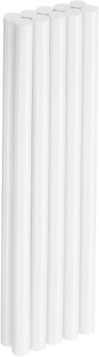 HARFINGTON 10pcs Hot Glue Sticks 0.43" Dia x 9.84" Long EVA Mini Hot Melt Adhesive Glue Stick for Hot Melt Gun Wood Plastic Glass Flowers Fabrics Foam, White
