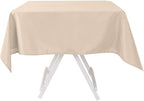 Efavormart 54x54 Nude Wholesale Linens Seamless Polyester Square Linen Tablecloth for Wedding Banquet Party Restaurant