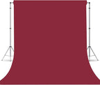 Wine Red Photography Backdrop for Photoshoot, Photo Backdrop Curtain, Perfect Wine Red Backdrops for Party Portrait Photoshoots Video Studio 10FTx20FT