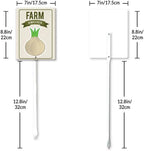 Eveokoki Aluminum Seed & Plant Labels - Plant Markes for Seedlings-Plant Tags for Pots - Garden Signs for Vegetable - Durable Markers for Plants Outdoor Waterproof - Garden Decor for Farmhouse