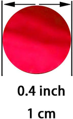 Red Foil Metallic Round Table Scatter Decor - Circle Dots Mylar Confetti for Wedding, Bachelorette, Valentine's, Mother's Day, Baby Shower & Birthday Parties - 60g