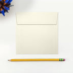 LUXPaper Square Invitation Envelopes | Peel & Press | 5" x 5" | Natural Linen | 80lb. Text | 50 Qty