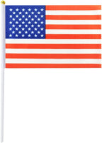 Small American Flags On Stick, Mini Handheld American USA Flag, Ideal For Party Parades Sports Events Patriotic Festival 4th Of July Decorations