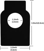 100 PCS Wine Bottle Tags –Paper Hanging Cellar Labels for Bottle Neck, Double-Sided Writable Gift Tags for Wine Racks, Champagne & Homebrew Organization (Black)