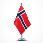Norway Flag Norwegian Flags, Small Mini Norwegian Desk Flag, Used for Table Office Classroom Home Patriotic Events Decorations