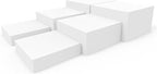 PecMuikee Buffet Risers, Food Risers for Buffet Table, Display Stand Shelf for Catering Dessert Collectibles Jewelry Figures Show, Acrylic Cube Display Nesting Risers with Hollow Bottoms 6PCS 8"9"10"