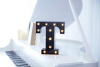 Foaky Black LED Marquee Number Lights Sign Light Up Marquee Number Lights Sign for Night Light Wedding Birthday Party Battery Powered Christmas Lamp Home Bar Decoration