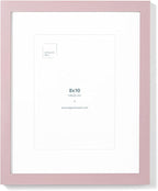 Opposite Wall - 8x10 in - Real Wood Pink Picture Frame - Lightweight, Versatile & Shatterproof - Wall Hanging & Tabletop Photo Frame - Office, Gallery & Home Decor