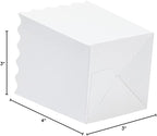 Juvale 100 Pack Mini Popcorn Boxes for Party, Bulk White Popcorn Containers for Movie Night Decorations (3 x 4 In) - Carnival Decor