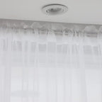 Window White Sheer Curtains 145 Inches Long 2 Panels Sheer Curtain Basic Rod Pocket Panel for Bedroom Children Living Room Yard Kitchen (White, 52" W x 145" L | 2 pcs)