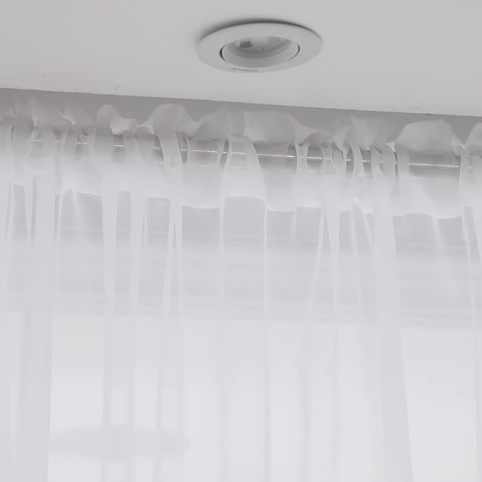Window White Sheer Curtains 160 Inches Long 2 Panels Sheer White Curtains Basic Rod Pocket Panel for Bedroom Children Living Room Yard Kitchen (White, 52" W x 160" L | 2 pcs)