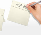 LUXPaper Square Invitation Envelopes | Peel & Press | 5" x 5" | Natural Linen | 80lb. Text | 50 Qty