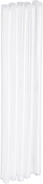 HARFINGTON 10pcs Hot Glue Sticks 0.28" Dia x 7.87" Long EVA Mini Hot Melt Adhesive Glue Stick for Hot Melt Gun Wood Plastic Glass Flowers Fabrics Foam, Clear