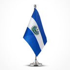 El Salvador Flag Salvadorian Flags, Small Mini Salvadorian Desk Flag, Used for Table Office Classroom Home Patriotic Events Decorations