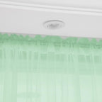 Window Light Green Sheer Curtains 145 Inches Long 2 Panels Sheer Curtain Basic Rod Pocket Panel for Bedroom Children Living Room Yard Kitchen (Light Green, 52" W x 145" L | 2 pcs)