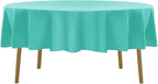 60 inch Round Tablecloth Washable Polyester Table Cloth Decorative Table Cover for Wedding Party Dining Banquet（60 inch,Turquoise）