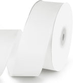KMER LIFE 1-1/2" Wide x 50 Yards White Single Faced Polyester Satin Ribbon - Perfect for Wedding Decor, Wreaths, Crafts, Gift Wrapping & Other Projects
