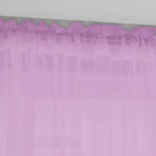 Window Pink Sheer Curtains 130 Inches Long 2 Panels Sheer Curtain Basic Rod Pocket Panel for Bedroom Children Living Room Yard Kitchen (Pink, 52" W x 130" L | 2 pcs)