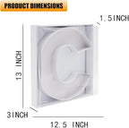 12" Fillable Cardboard Letter Charcuterie Gift Cupcake Box With Cover Sweets Packaging (C)