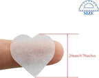 HAHIYO 0.78Inch White Heart Tissue Paper Confetti Table Decoration Confetti Dot Pastel Bulk Table Scatter Confetti Paper for Packaging Wedding Bachelorette Shower Birthday Party, 6000PCs