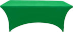2-Pack 4ft Spandex Table Covers for Rectangular Folding Tables - Wrinkle Resistant Stretch Tight Table Cloths - Ultimate Fitted Table Protector for Parties, Banquet, and Wedding