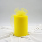 Yellow Tulle Fabric Roll 6 Inch X 300 FT (100 Yards) Matte Tulle Ribbon Netting Mesh Spool for DIY Tutu Skirt Wedding Bow Gift Wrapping Baby Shower Christmas Party Halloween Decorations