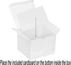 Xxcxpark 30 PCS White Gift Boxes 5x5x3.5 Inches, Decorative Party Favor Kraft Paper Gift Packaging Box with Lid for DIY Crafting, Cube, Cupcake, Kraft Present Boxes for Birthday, Wedding