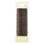HAHIYO 26Gauge Coffee Color Metal Floral Wire - 1 Roll, 38 Yards (115 Feet) - Flexible Paddle Wire for Craft, Christmas Wreath, Flower Arrangement, Bouquet Wrapping, Wedding, DIY