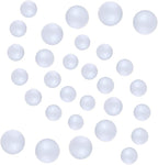 121 PCS 7 Sizes White Foam Balls Polystyrene Craft Balls for Art and Craft, Household, School Projects and Christmas Easter Painting Activity .8’’, 1’’, 1.2’’, 1.6’’, 2’’ Inches