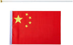 China Flag Chinese Flag, Small Mini Handheld China Flags on Stick, Ideal for Party Parades Sports Events Patriotic Festival Decorations
