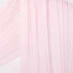 Socomi Blush Pink Wedding Arch Draping Fabric 29" x 20Ft 4 Panels Sheer Outdoor Curtain Drapes Extra Long for Bridal Baby Shower Ceremony Birthday Party Decor